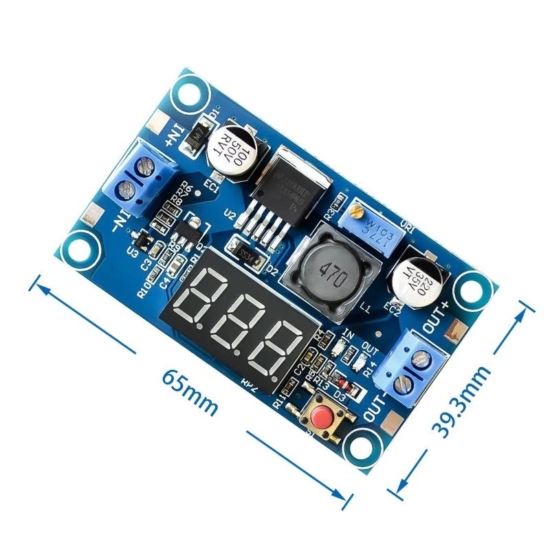 Diy With Electronics - LM2596 Stromversorgungsmodul mit Display 3A 2,5-40V