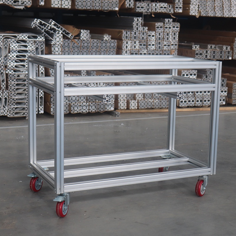 Diy Electronics Rack - Industrieller DIY-Wagen aus Aluminiumprofil mit um