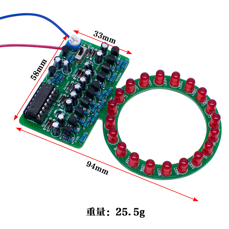 CD4017 Ring-Gradient-LED-Laufl – Diy Electronics Gadget Bewertung und Preis
