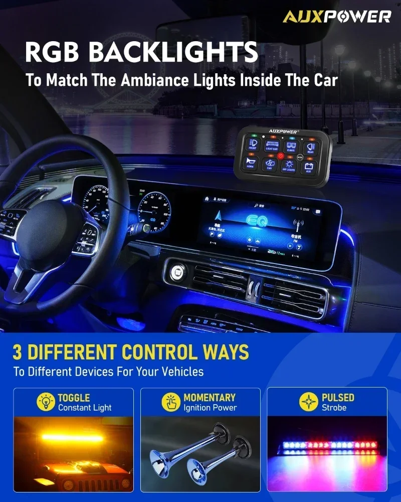 RGB-Lichter Ein-Aus-Schalttafe – Diy Marine Electronics Bewertung und Preis