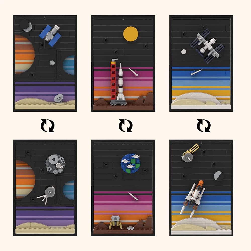 MOC Space Story Postkarte Mode – Diy Electronics Art Bewertung und Preis