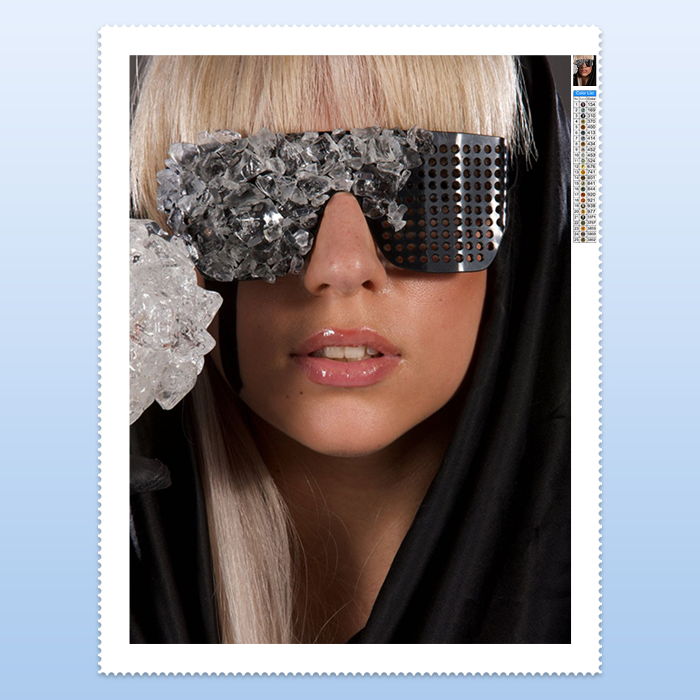 L-Lady G-Gaga Diamantmalerei E – Diy Electronics Art Bewertung und Preis